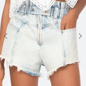 Sea NY Birdie Bleached Denim Shorts size 12